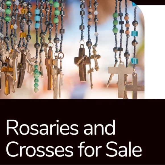 Vintage Red Wine Rosary Cross Beads - Picture 7 of 7